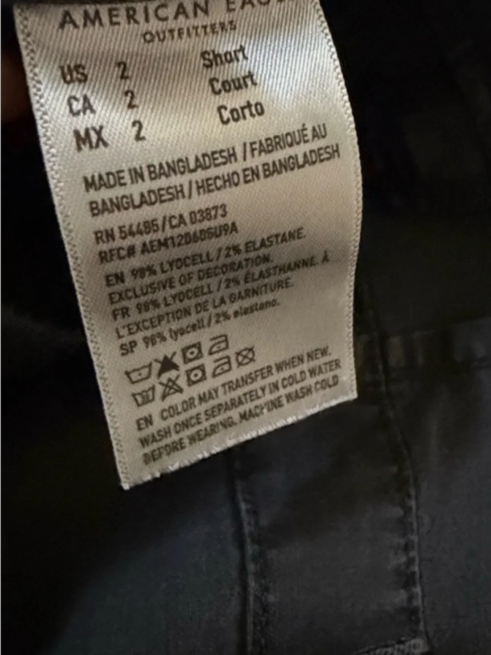 American Eagle Outfitters grey Washed Cargo Pants